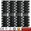 IMARK Black Color Wavy Shape Crystal Glass Mosaic Tiles for Wall Backsplash Code IXGM8-024