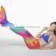 New arrival blaze color mermaid tails in stock birthday gift