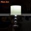 modern glass base and hemp rope table lamp with fabric shade table lights hot selling