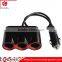 120W 3 Way 12V Auto Car Cigarette Lighter Socket with Dual USB
