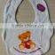 ecofriendly frabic 100% soft cotton baby bib