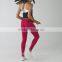 Oem service fashion design sports wear 88% polyester 12% spandex yoga pants wholesale