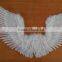 White Open Swing V Shape Costume Feather Angel Wings Adult
