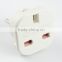Hot sales UK 3 pin to Europe 2 pin Adaptor Plug Europe Plug Adapter with safety shutter CE certificate