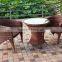 new promotional model patio PE rattan wicker dining set