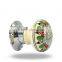 Ceramic Green Red FLower Mortice