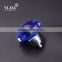 45 mm blue zinc alloy chrome plate crystal knobs for kitchen cabinets