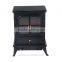 HomCom 17" 1500W Free Standing Electric Fireplace w/Timer and Remote - Black