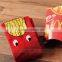 New fashion burgers and chips man and woman cartoon tube sock