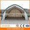 Wind resistant PVC fabric storage metal sheds