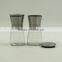 Clear Glass Spice Grinder/pepper Mill With Stainless Steel Top