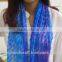 New design wrinkle silk scarf with wave line for women accessories