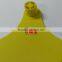 yellow ear tag with female tag and male tag in same size 60*56 mm