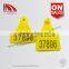 ear tag for cattle ISO certificate 78*56 mm