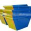Scrap metal skip bins for storing material