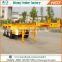 China supplier 20ft 40ft skeleton crew trailer 3 axles container loading trailer