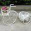 Wrought iron vintage bicycle flower stand