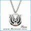 Jewelry 316L Stainless Steel floating locket pendant aromatherapy diffuser necklace
