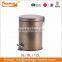 Thread Texture Stainless Steel Metal Kitchen garbage Trash Bin