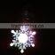 Acrylic LED RBG Flashing Snowflake With Sucker Suction Cup Ornament
