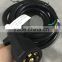S10371 7-Way 6FT Trailer Plug Cord with 7-Pole Wiring Junction Box - Inline Harness Kit RV Blade Molded Wire Connector