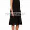 Customized Lady Apparel V-neck Spaghetti Straps Cotton Gauze Tank Dress(DQM027D)
