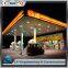 Most secure steel structure petrol station construction