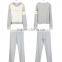 custom wholesale high quality autumn and spring couple pajamas suits