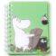 Moomin Spiral Notebook A6 Snufkin Lined Paper 75 Pages Plastic Covers