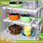 Multilayer Kithchen Stainless Steel Telescopic Storage Shelf