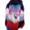 YRFUR YR011 Multi color Latest Fashion Style Top Quality Mongolia Fur Jacket Chic Block Tibet Lamb Fur Garment
