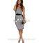 new arrival summer midi ladies dress black and white striped sexy bodycon midi dress china