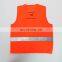 CNSS 100% polyester high visibility fluorescent orange reflective safety vest