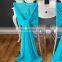 New Blue Chiffon Wholesale Wedding Chair Cap Covers