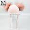 Fashion Children Big Fur Balls Crochet Beanie Hat Winter Double Raccoon Fur Pompons Beanie Hats Double Thickness Hats