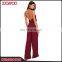 New Arrival Fashion Design Customed Ladies Off - Shoulder Long Tube Halter Bodycon Jumpsuit