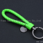 Fashion Color Woven Rope Key Chain Steel Ring Pendant Bag