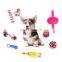 Low price wholesale cute funny durable pet squeaky chew toy rubber rope plastic biting toy for dog
