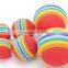 Dog chew EVA foam toy cotton rainbow ball for dog molar teeth cleaning pet toy