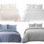 Holiday Pure Gray Twin Size Duvet Cover Bedding Set With Zipper Closure