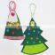 high quality eco friendly  christmas felt shapes with Ornament Set for kids