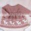 2020 baby children's spring and autumn long sleeve baby girl jacquard soft lovely one-piece skirt sweater knitted dress