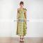 TWOTWINSTYLE Sleeveless Asymmetrical High Waist Ruffles Plaid Midi Dresses Female