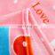 OEM wholesale Flannel ultra lovely rabbit pattern soft  Fleece blanket