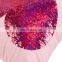 Custom design Reversible Sequins Heart Mermaid magic Cushion Pillow Covers Decorative