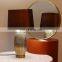 Hot sale gold ceramic base cheap price bedroom porcelain table lamp for home decor