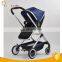 One hand folding 3 in 1 baby stroller with light aluminum