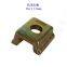Boltable rail clamp for crane rail fastening