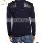 Mens Fashion Woolen Sweater with shoulder pad
