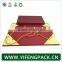custom cardboard paper gift box with handle/cardboard carrying box with handle